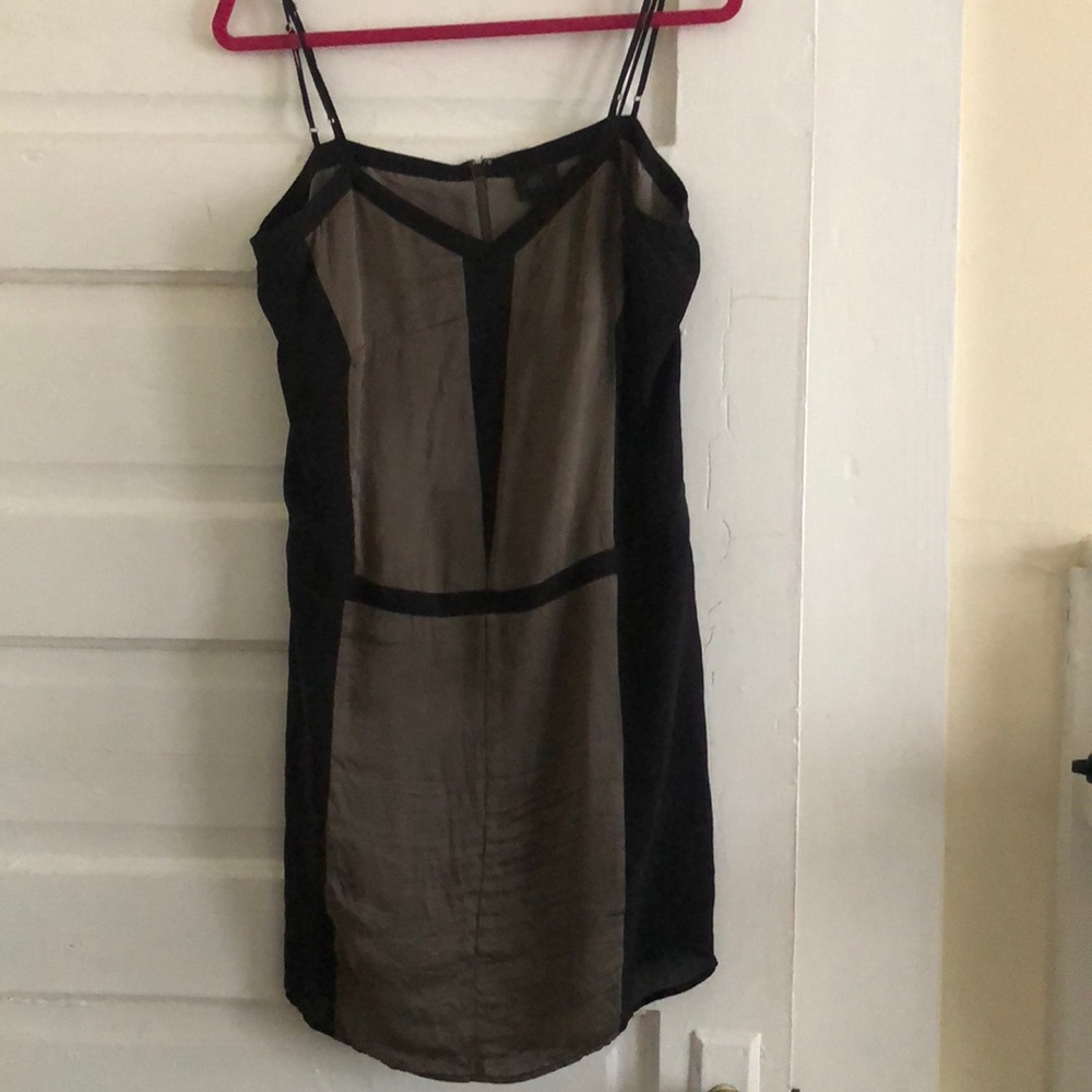 Olive & Black Dress